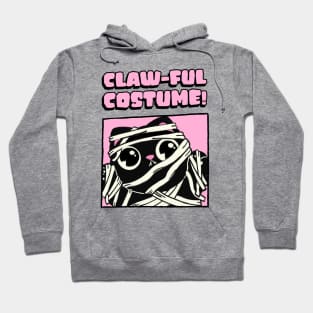 Cute Cat Mummy Claw-Ful Costume Halloween Pun Hoodie